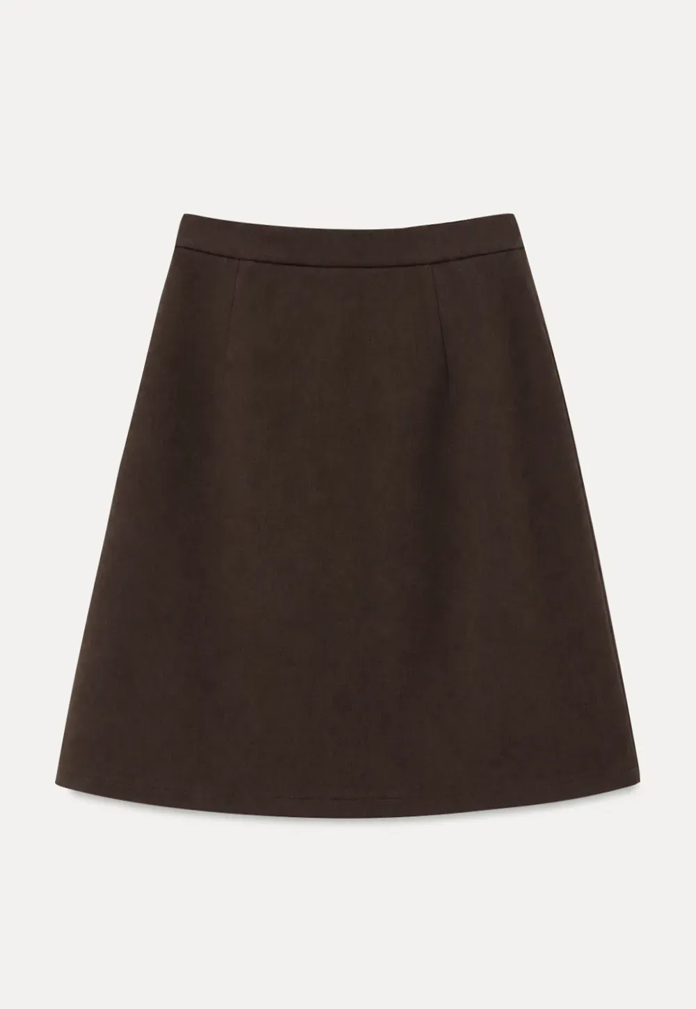 A-Line Skirt with Structured Waistband