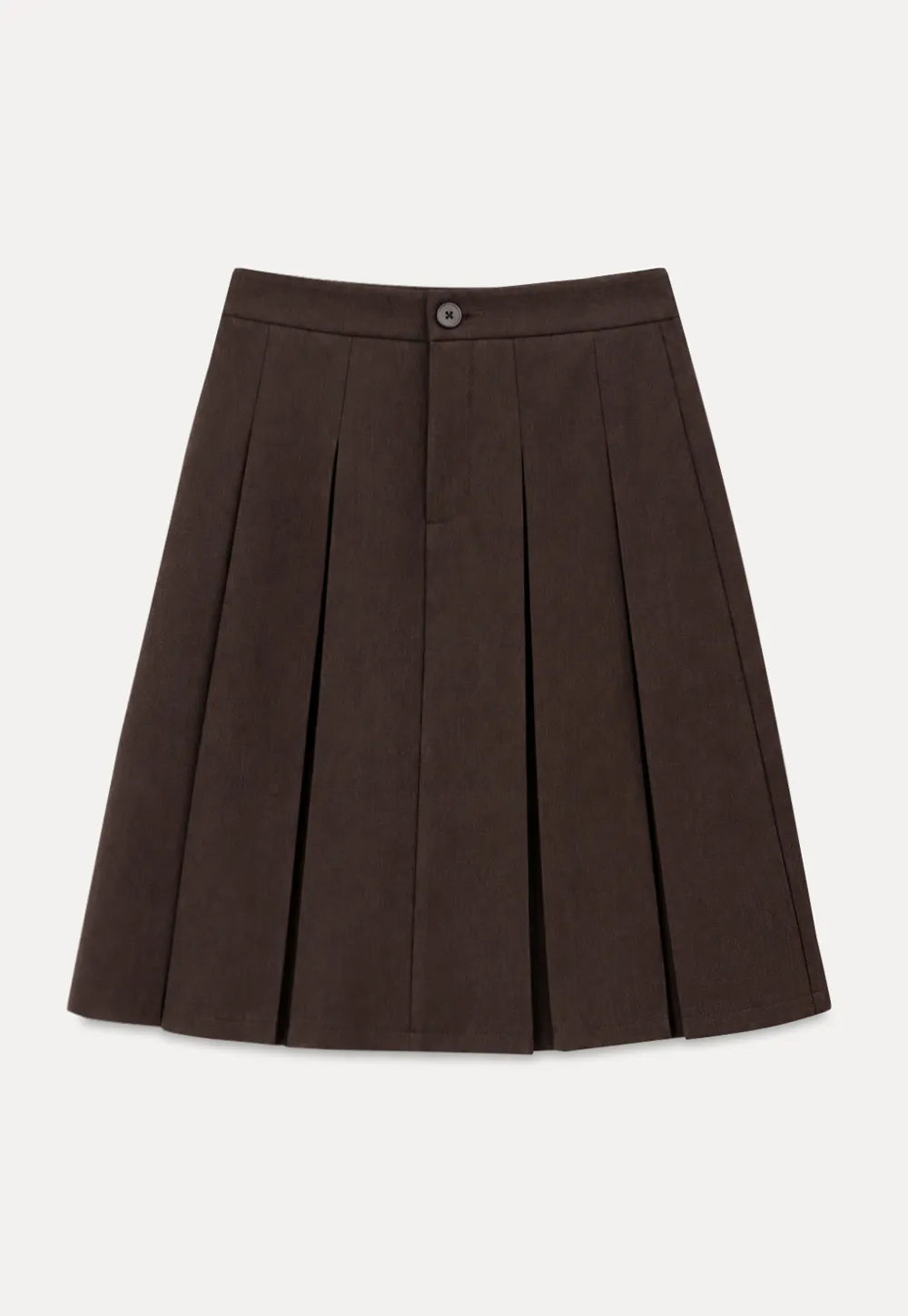 A-Line Skirt with Structured Waistband