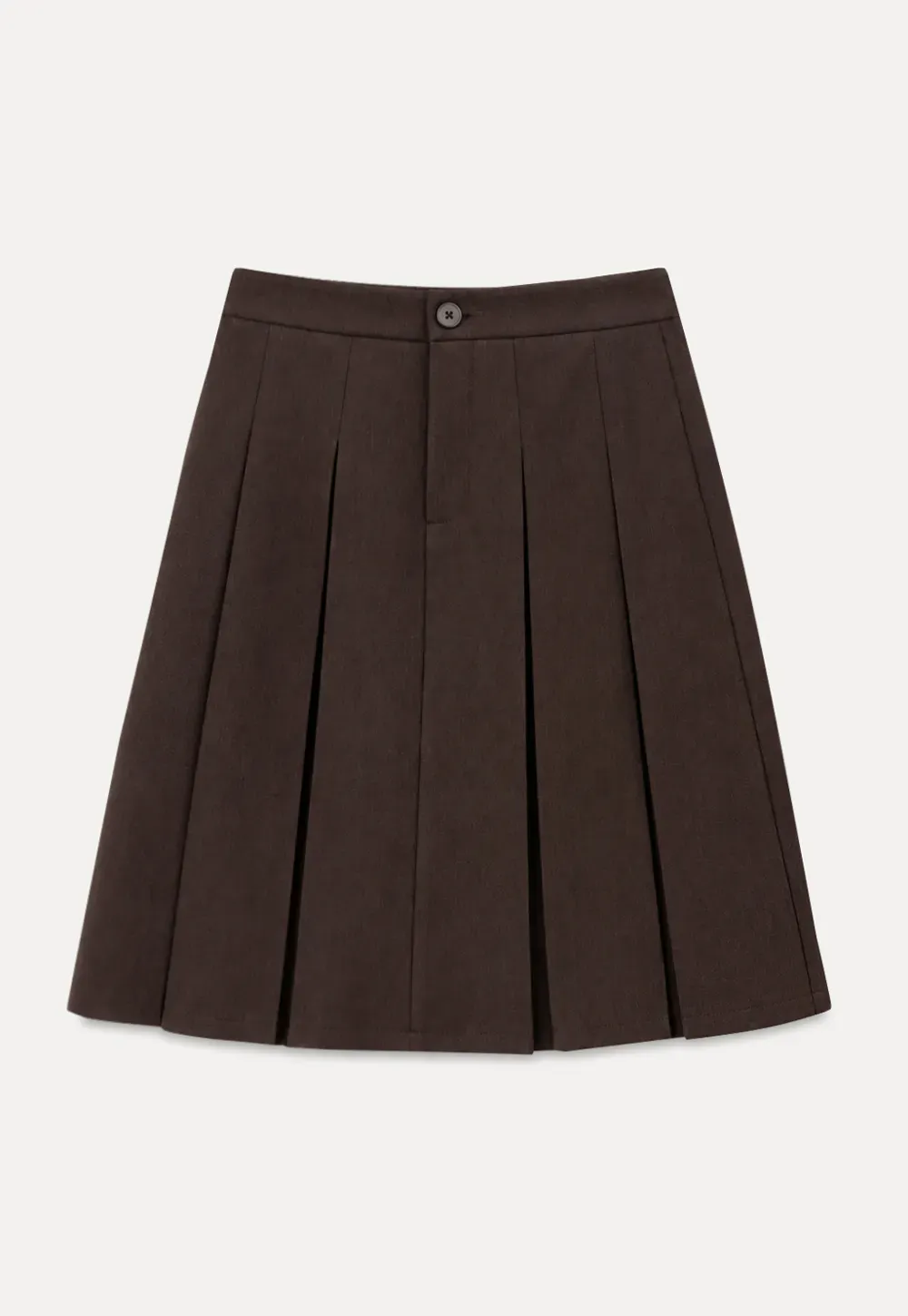 A-Line Skirt with Structured Waistband