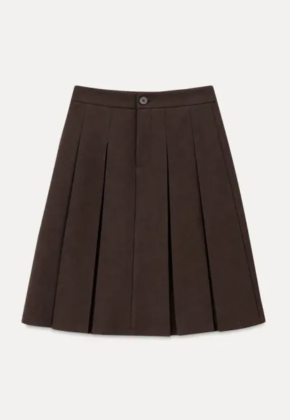 A-Line Skirt with Structured Waistband