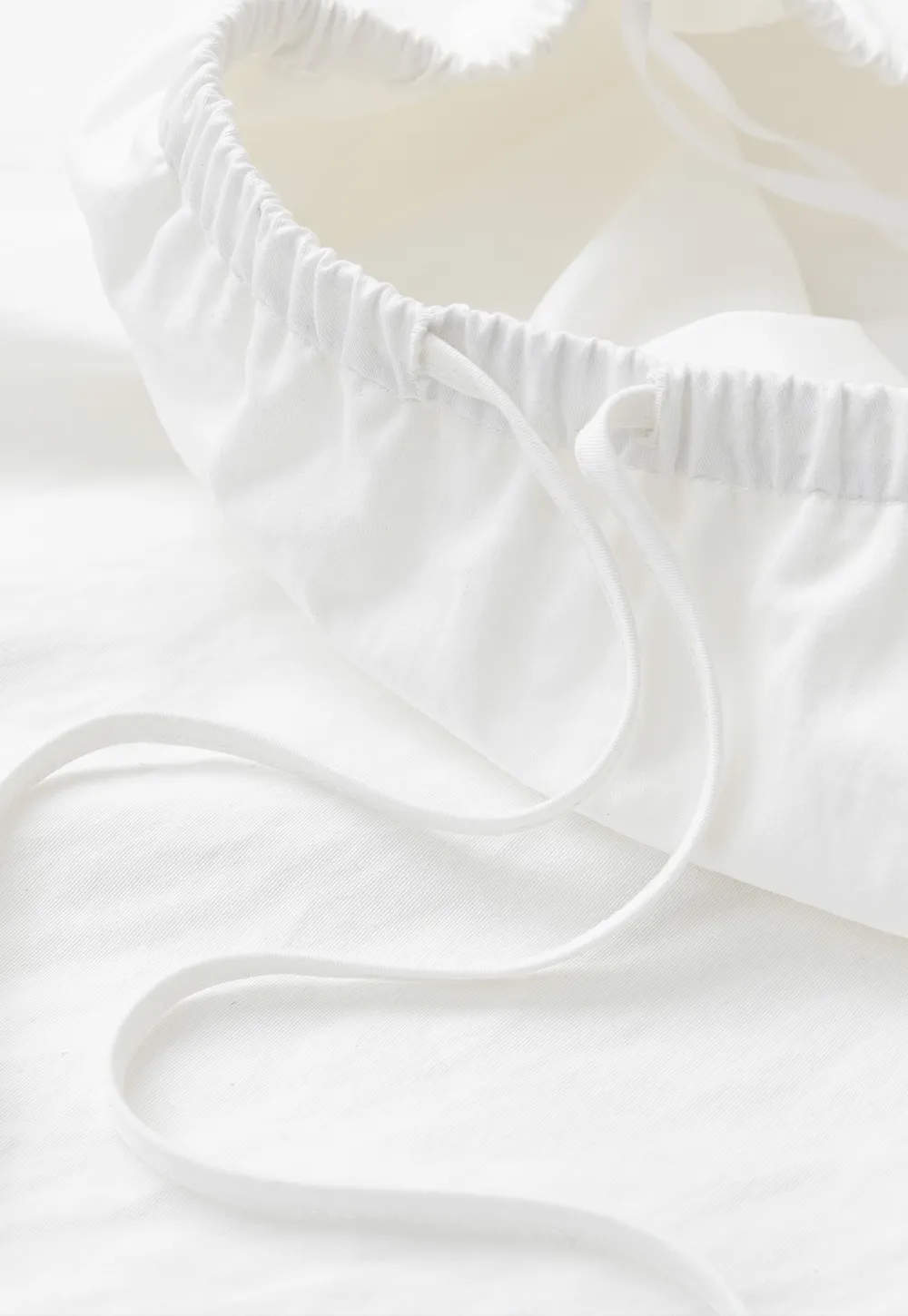 Lace Trim Drawstring Waist Skirt