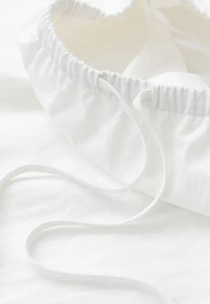 Lace Trim Drawstring Waist Skirt