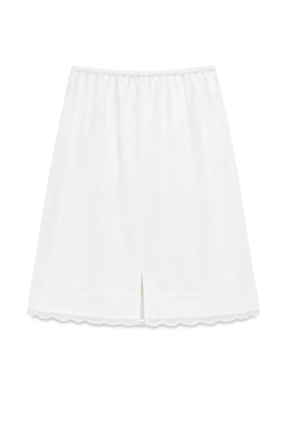 Lace Trim Drawstring Waist Skirt