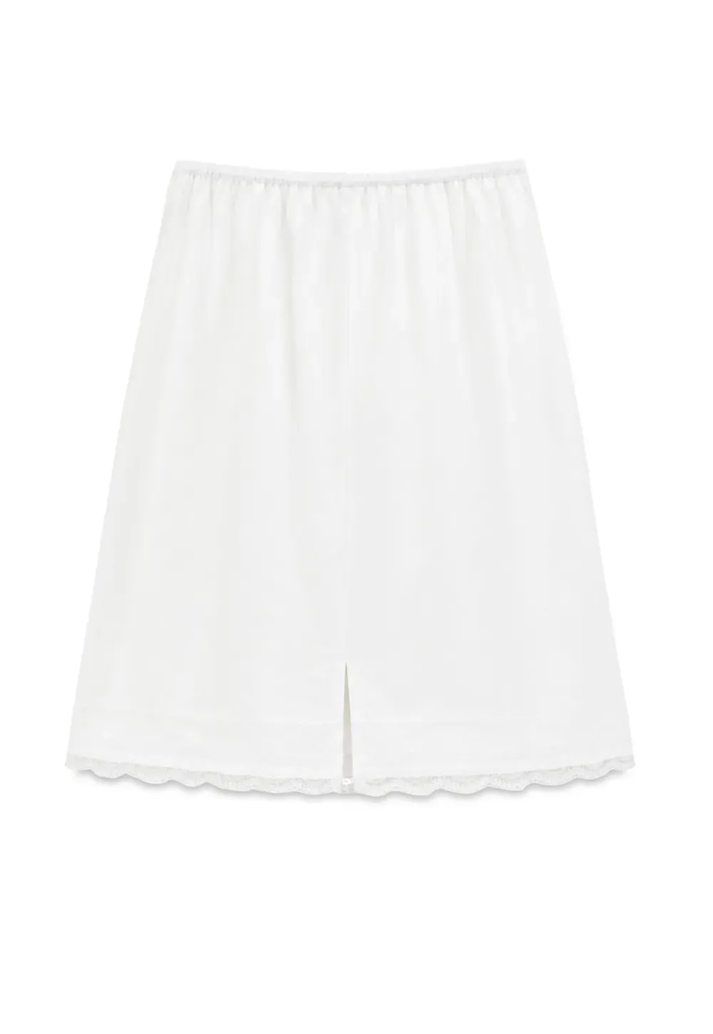 Lace Trim Drawstring Waist Skirt