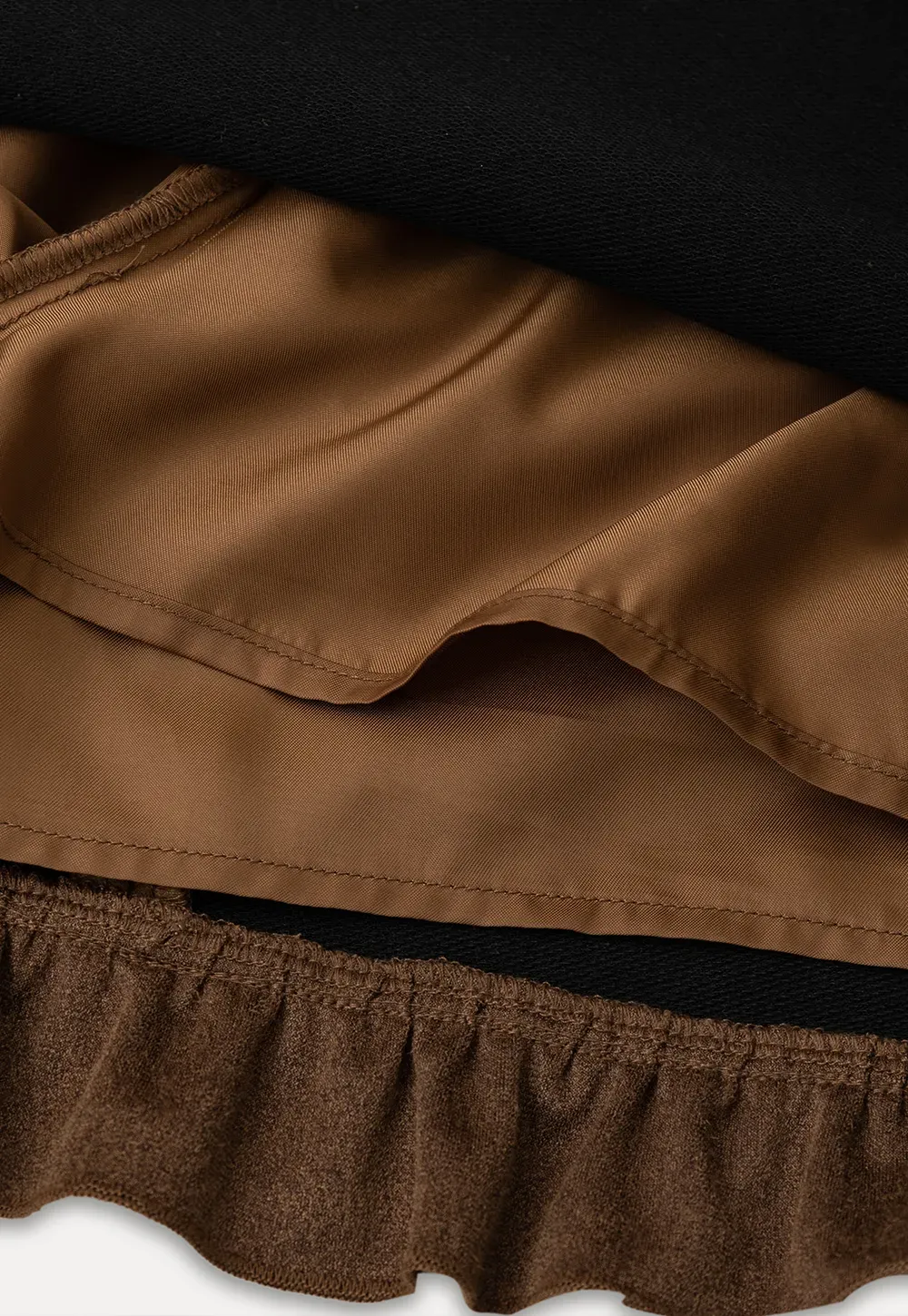 Ruffled Hem Mini Skirt