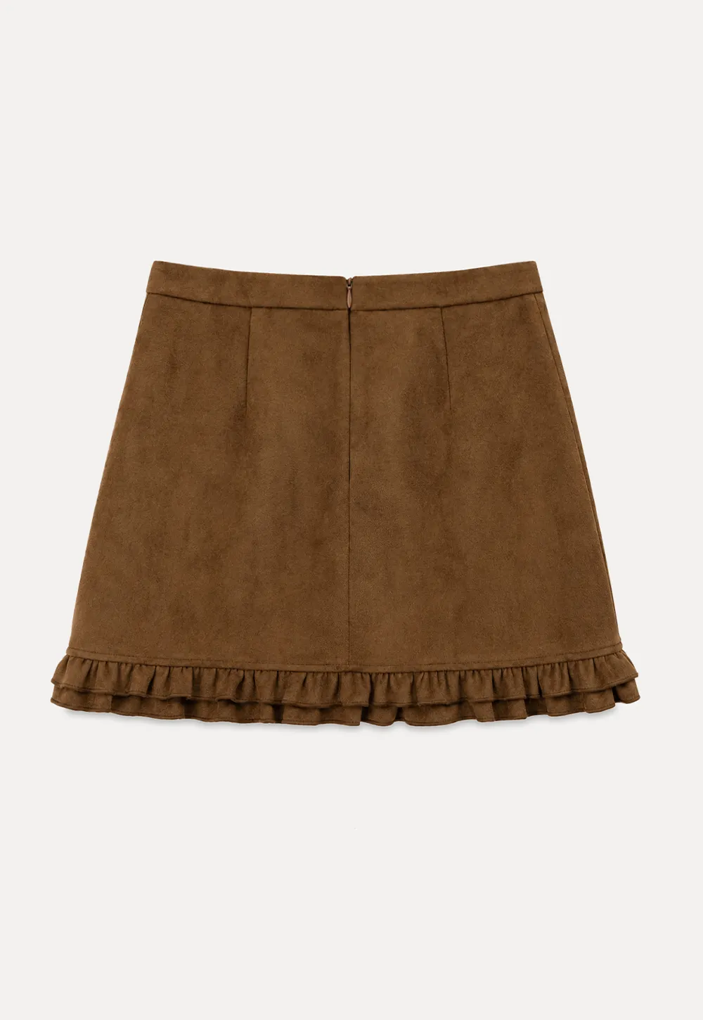 Ruffled Hem Mini Skirt