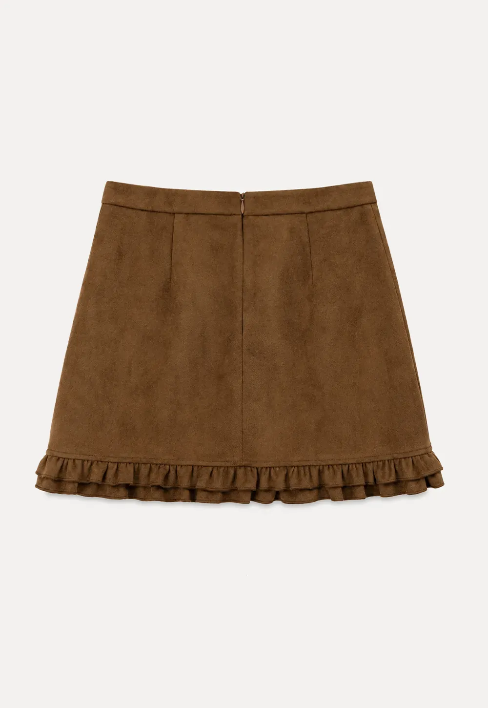 Ruffled Hem Mini Skirt