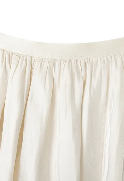 Flowing Pleated Midi Skirt