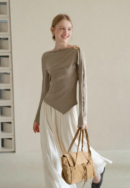 Flowing Pleated Midi Skirt