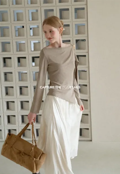 Flowing Pleated Midi Skirt