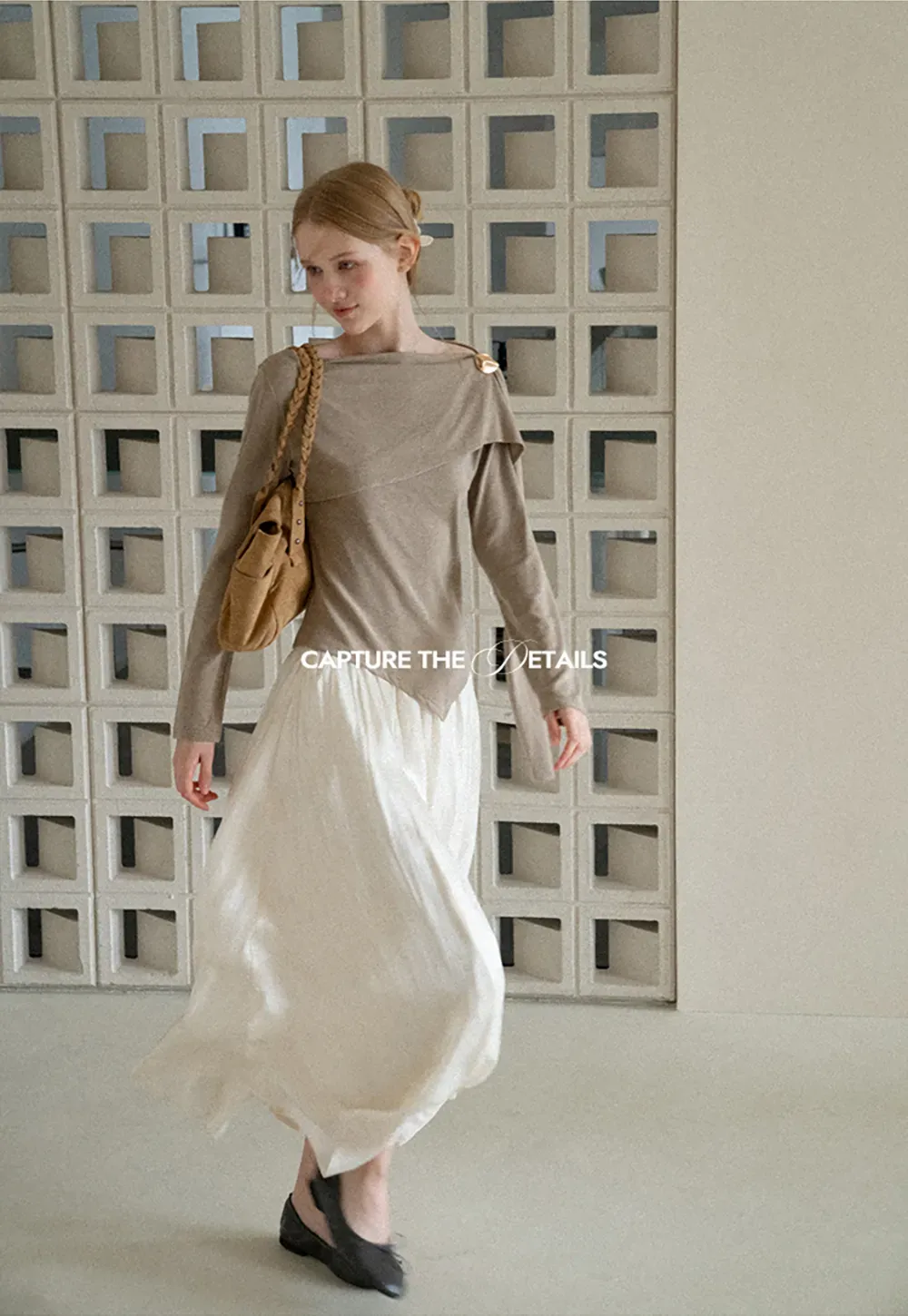 Flowing Pleated Midi Skirt