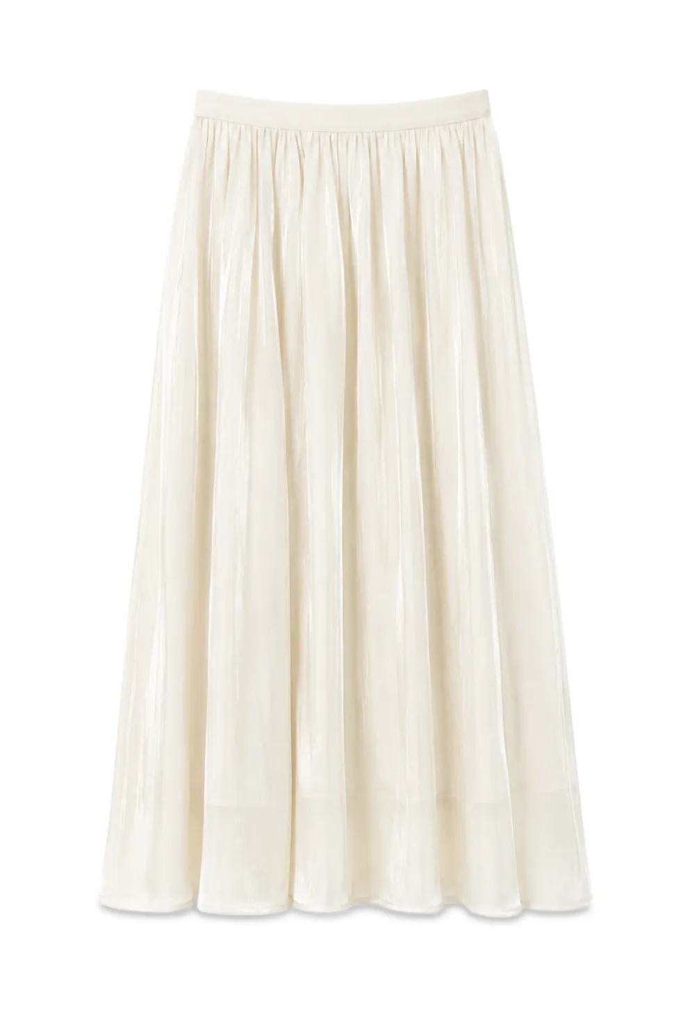 Flowing Pleated Midi Skirt