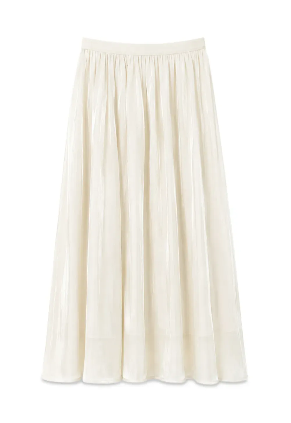 Flowing Pleated Midi Skirt