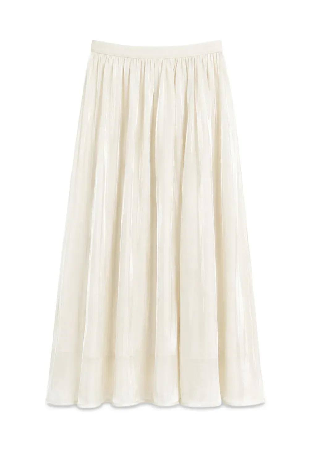 Flowing Pleated Midi Skirt