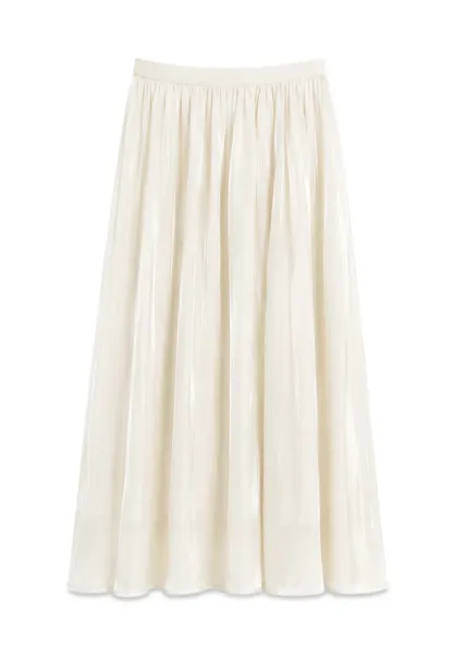 Flowing Pleated Midi Skirt