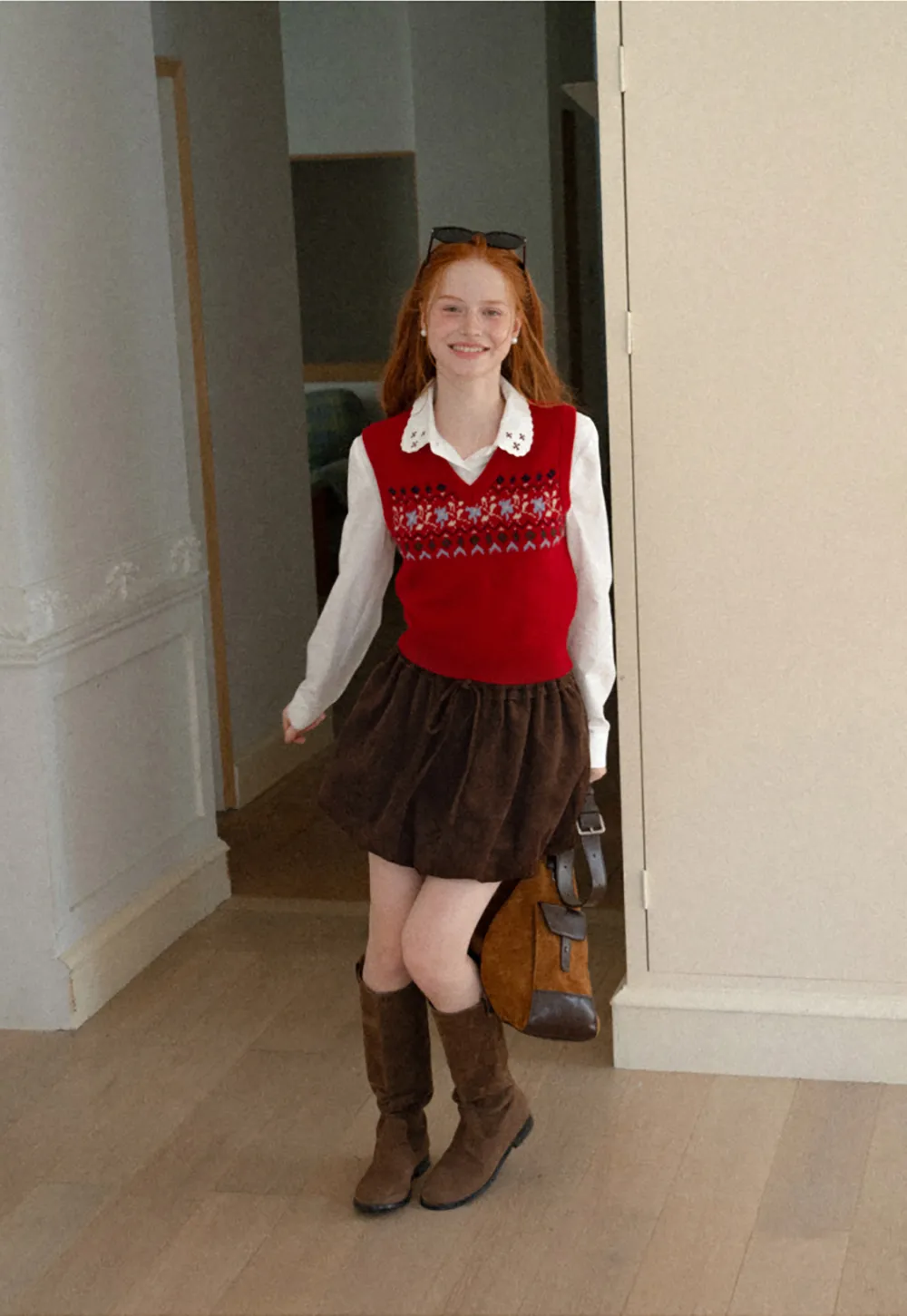 Drawstring Waist Suede Shorts