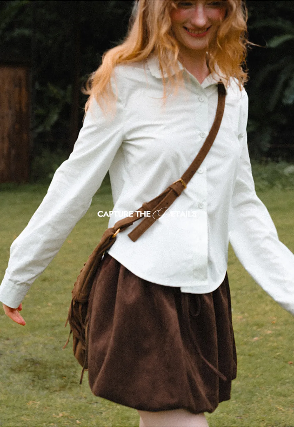 Drawstring Waist Suede Shorts