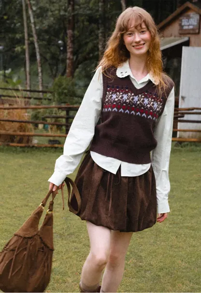 Drawstring Waist Suede Shorts