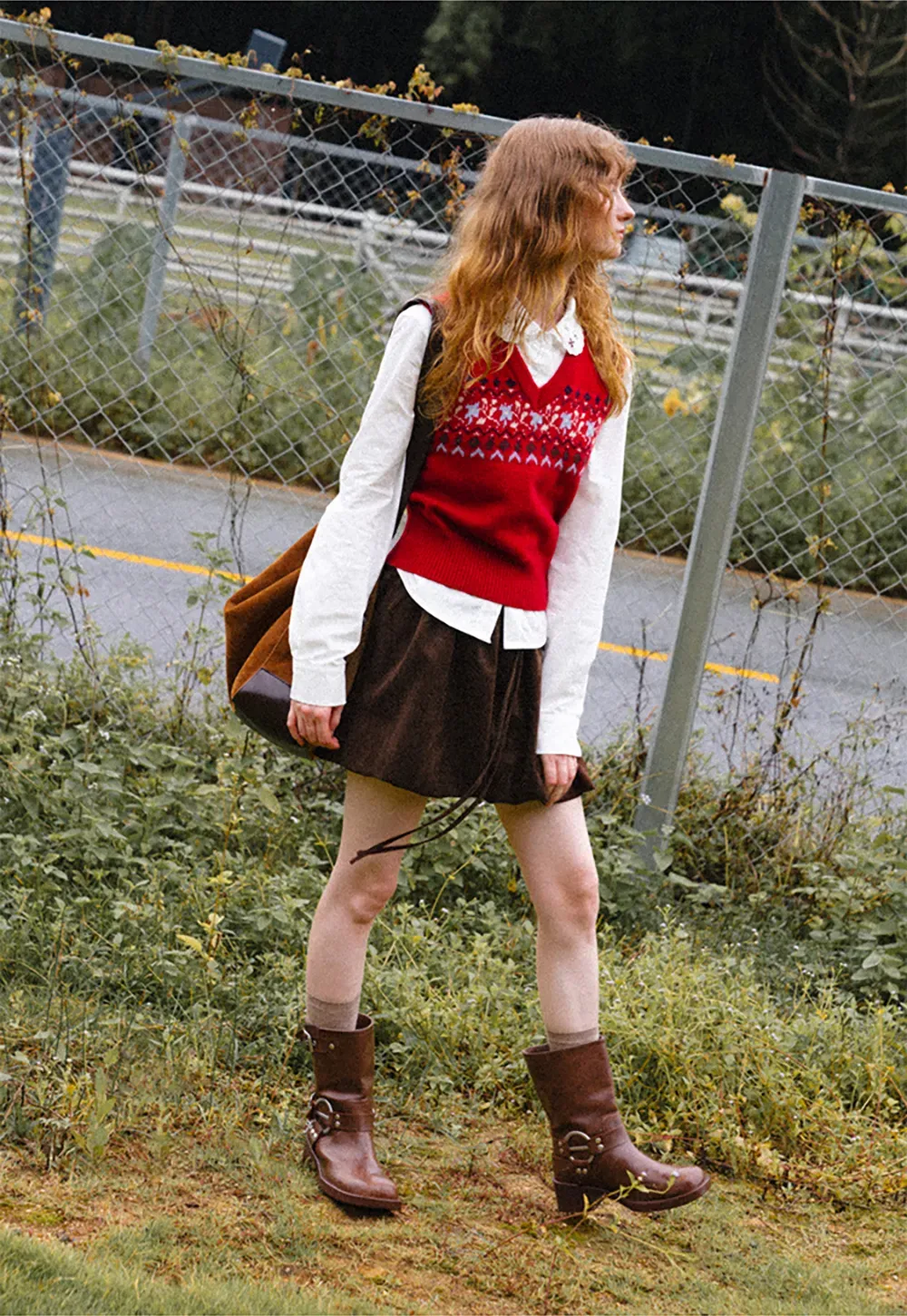 Drawstring Waist Suede Shorts