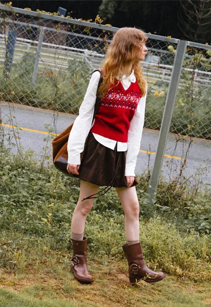 Drawstring Waist Suede Shorts