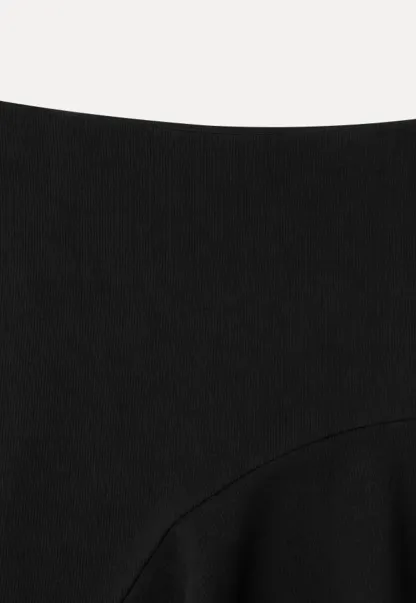 Asymmetrical Hem Flared Skirt