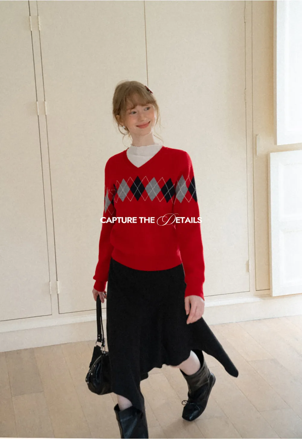 Asymmetrical Hem Flared Skirt