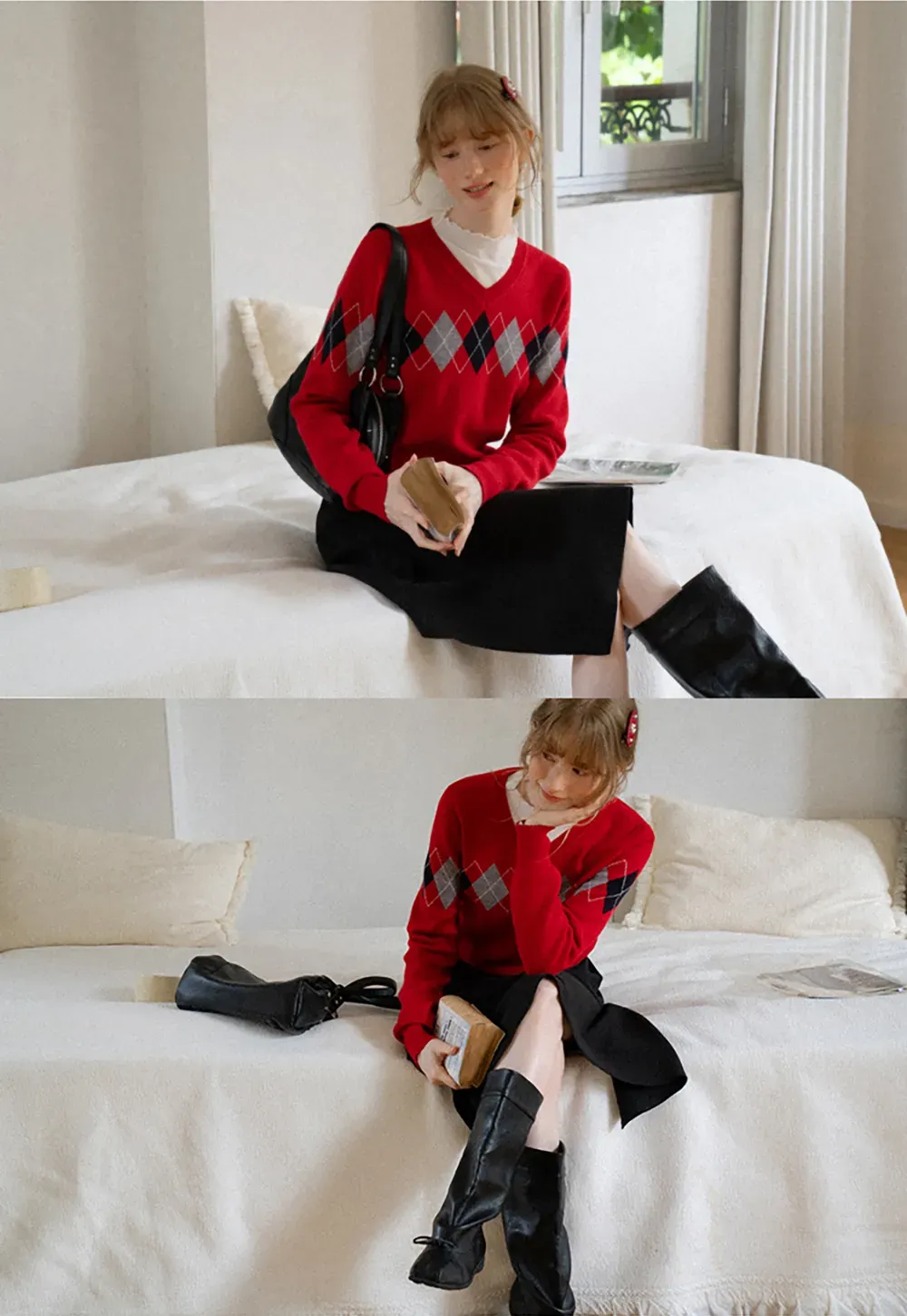 Asymmetrical Hem Flared Skirt
