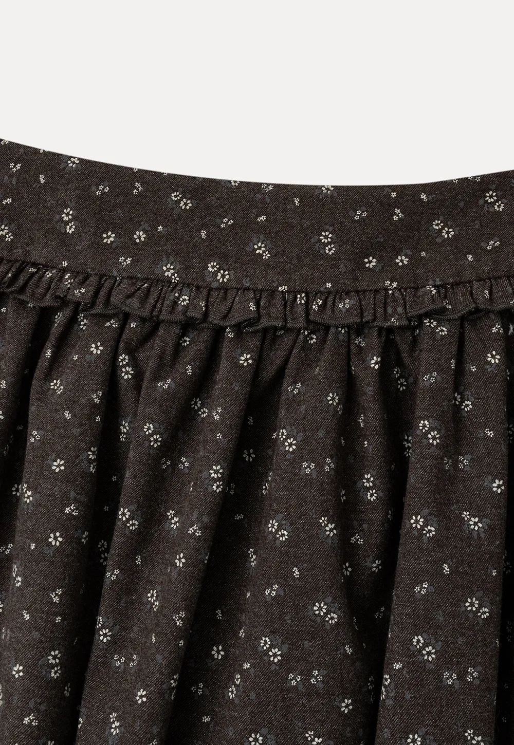 Floral Print A Line Skirt