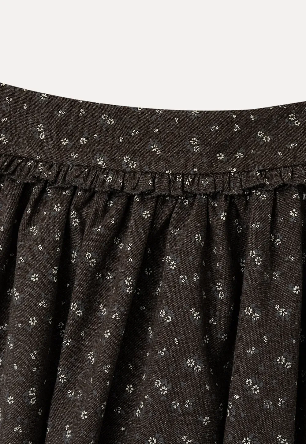 Floral Print A Line Skirt