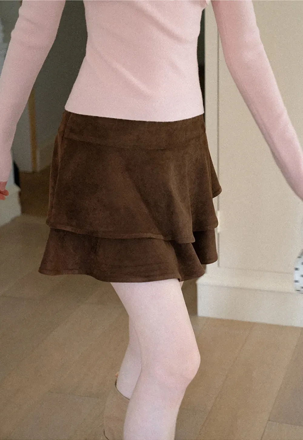 Tiered Ruffled Mini Skirt