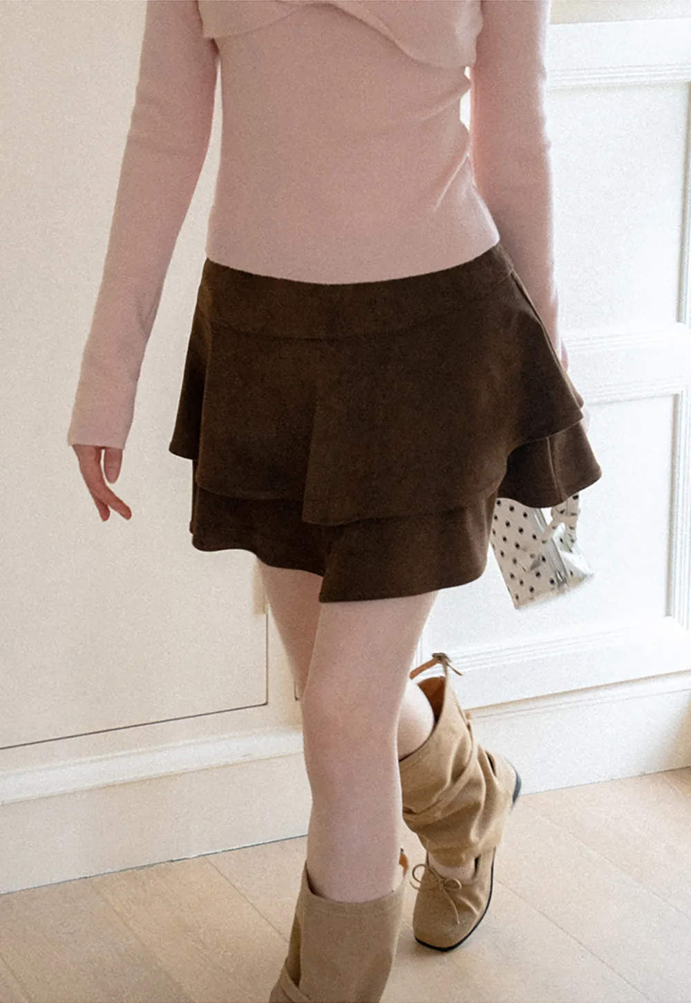 Tiered Ruffled Mini Skirt