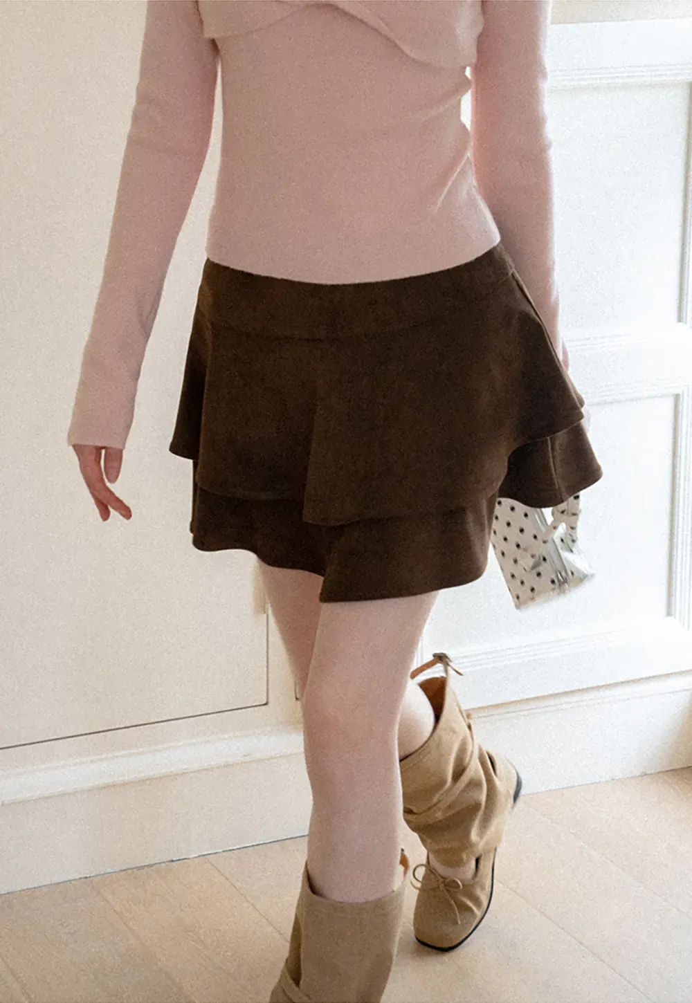 Tiered Ruffled Mini Skirt