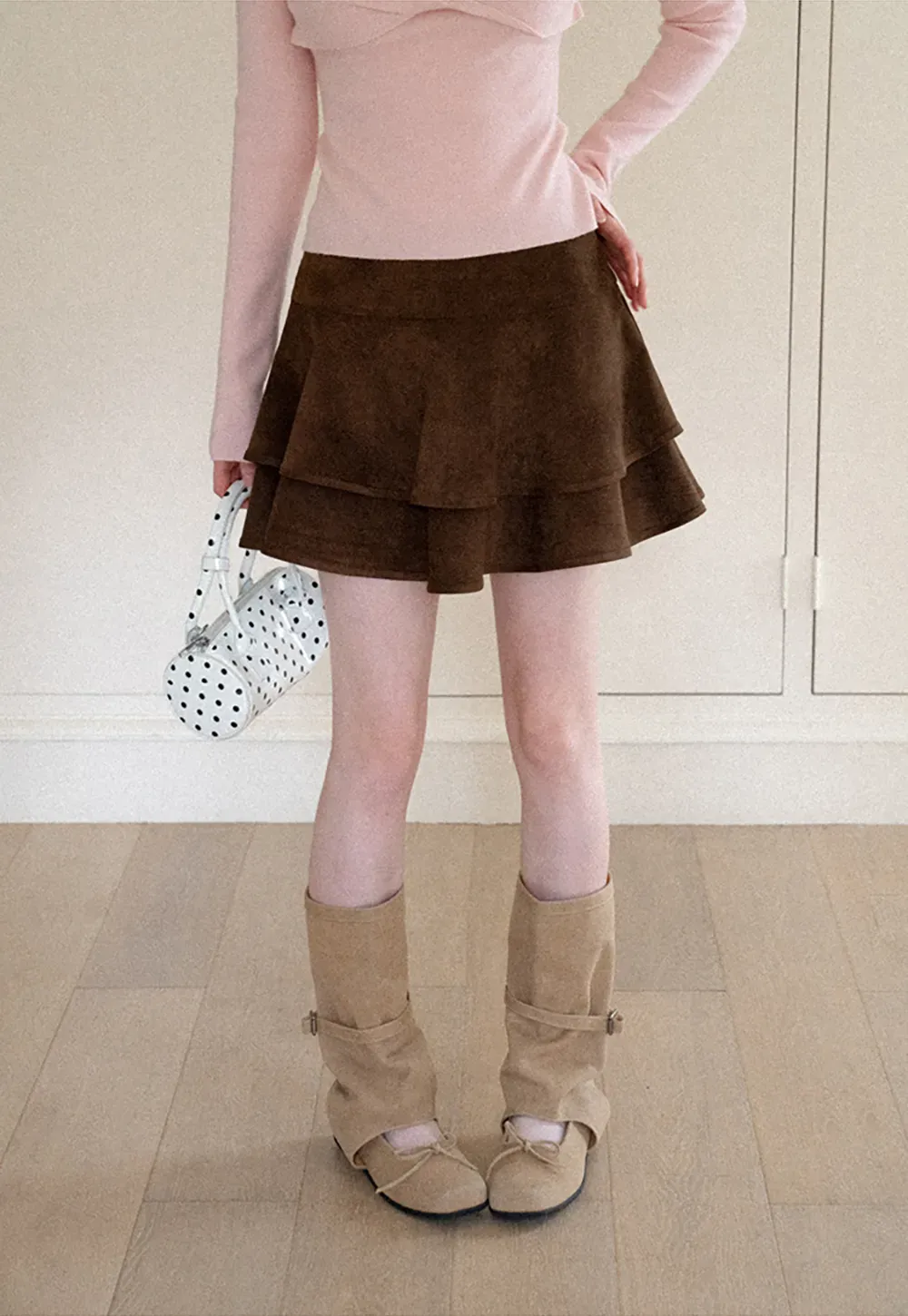 Tiered Ruffled Mini Skirt