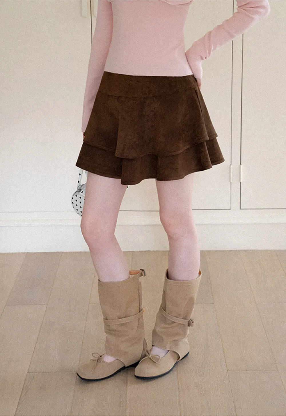 Tiered Ruffled Mini Skirt