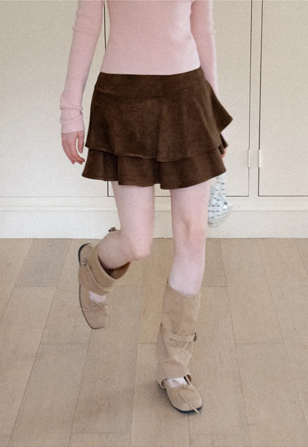 Tiered Ruffled Mini Skirt