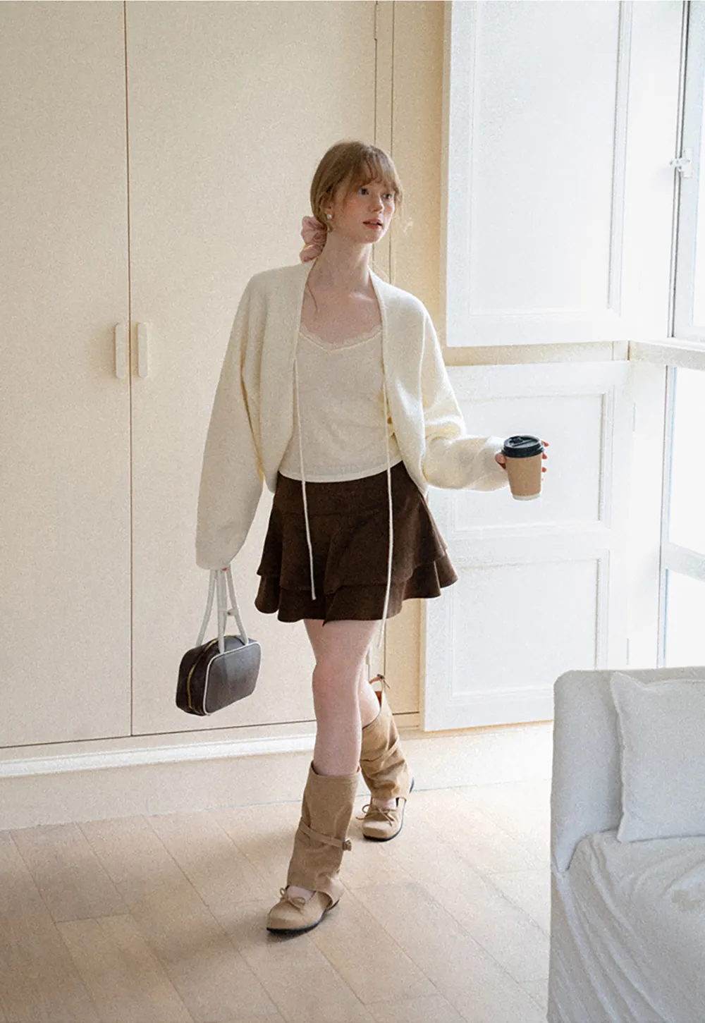 Tiered Ruffled Mini Skirt