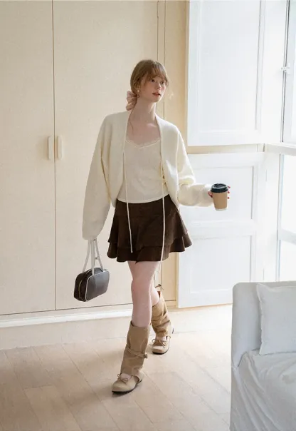 Tiered Ruffled Mini Skirt