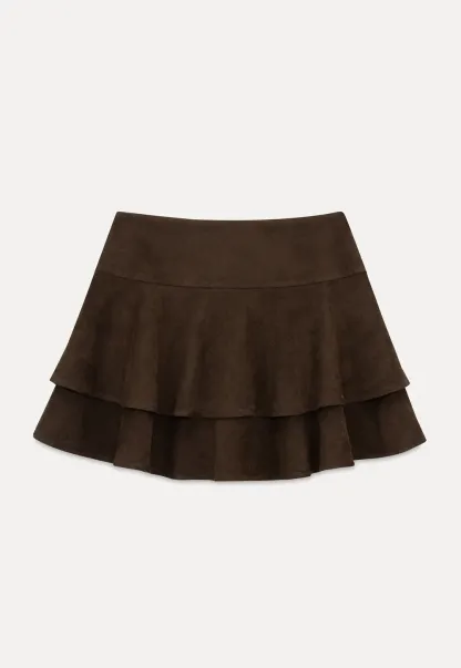 Tiered Ruffled Mini Skirt