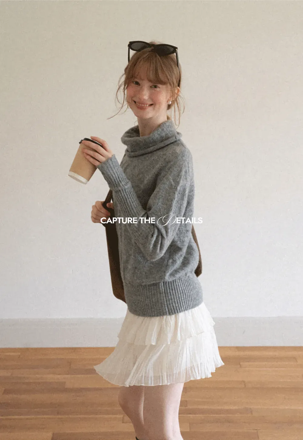 Tiered Pleated Sheer Organza Skirt