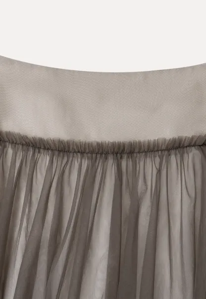 Tulle Layered A Line Skirt