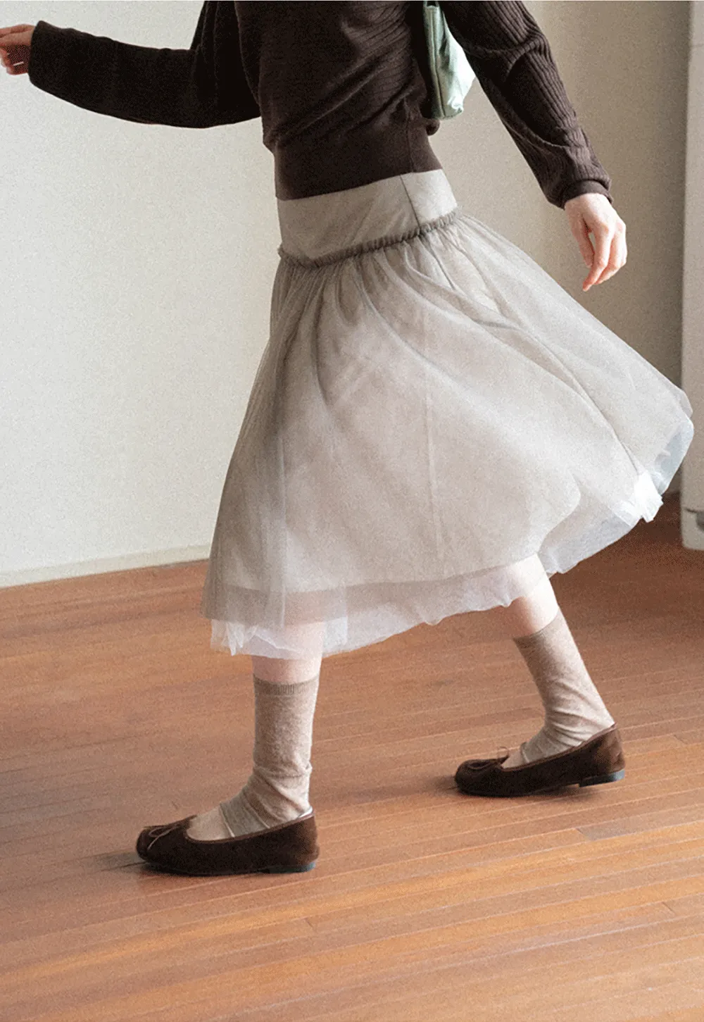 Tulle Layered A Line Skirt