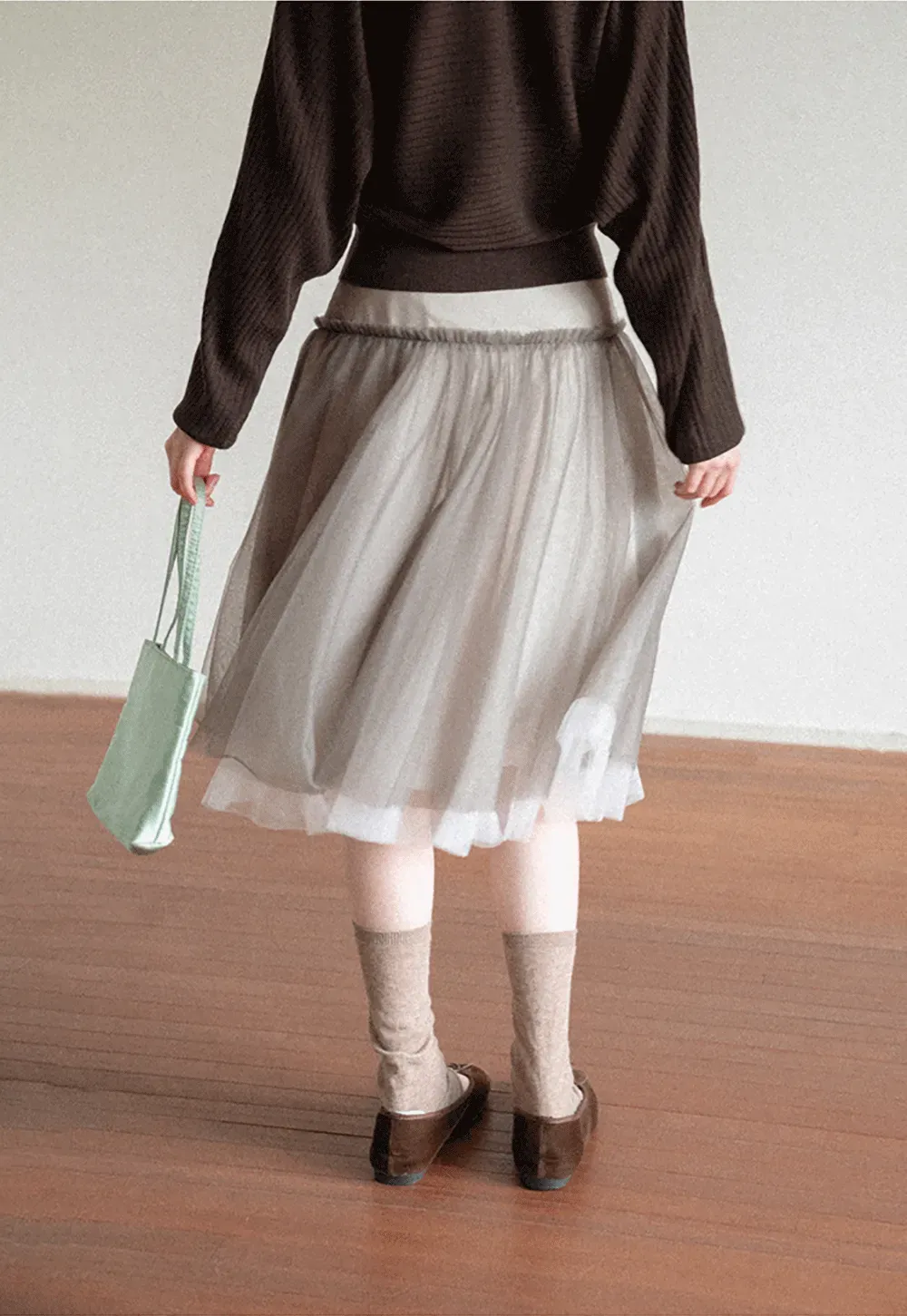 Tulle Layered A Line Skirt