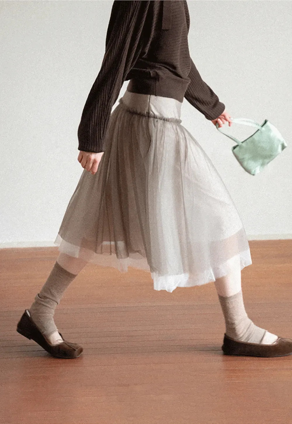 Tulle Layered A Line Skirt