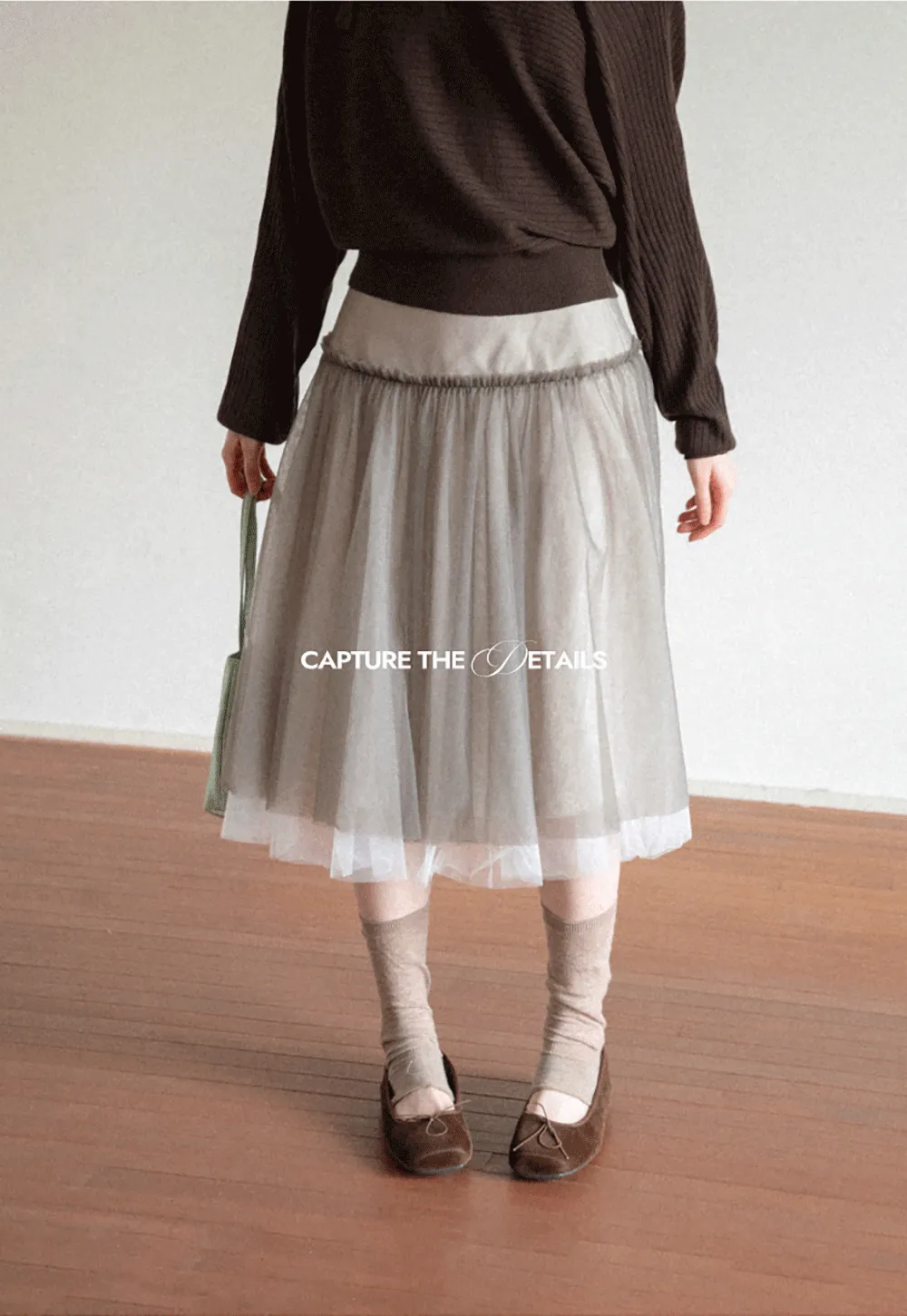 Tulle Layered A Line Skirt