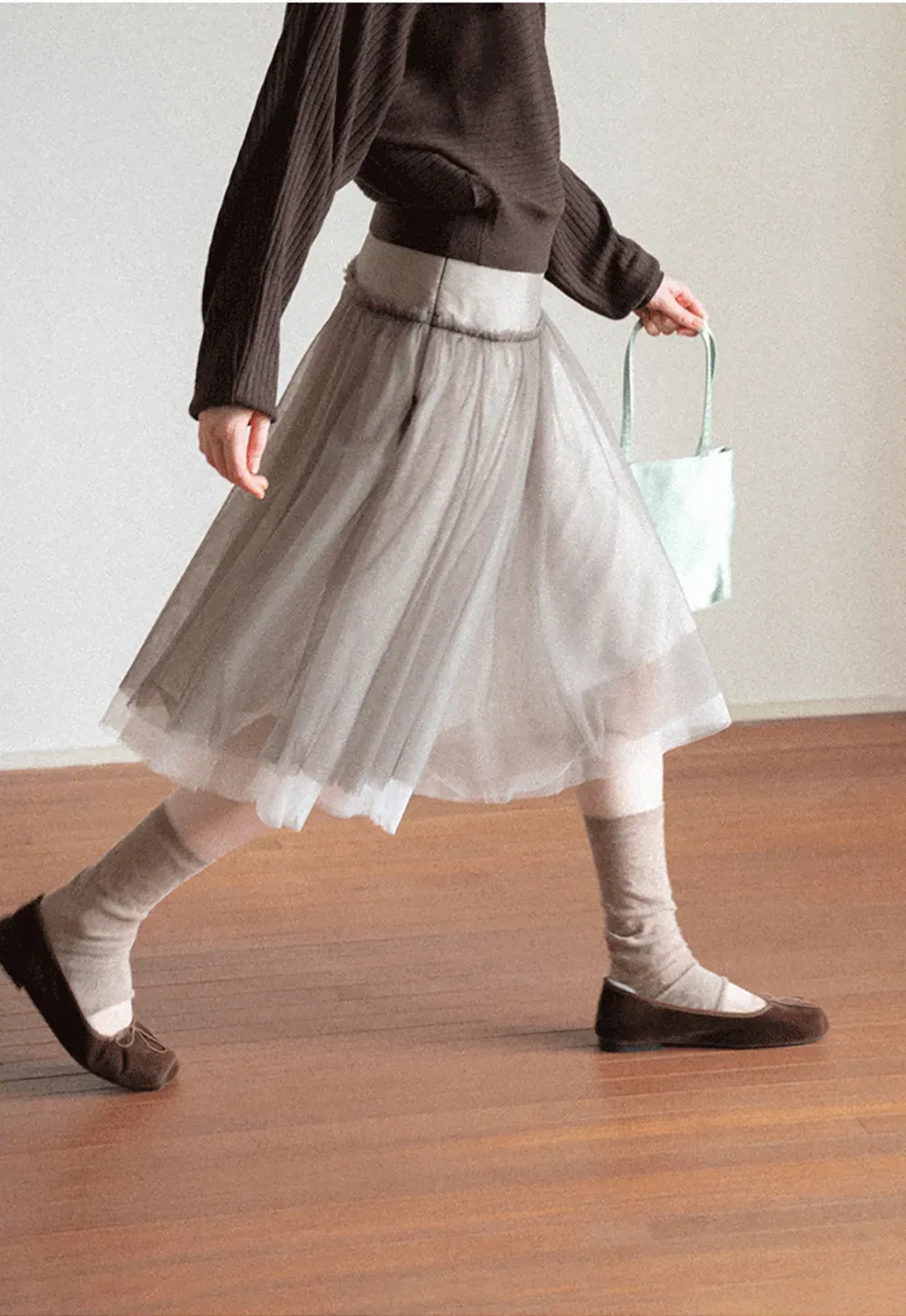 Tulle Layered A Line Skirt