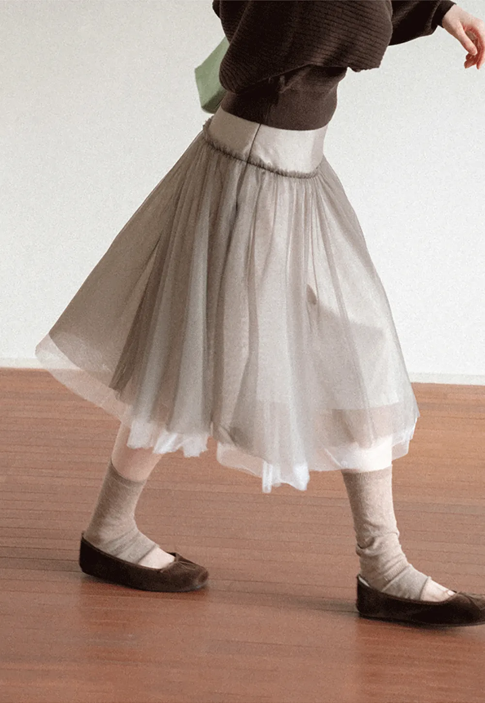 Tulle Layered A Line Skirt