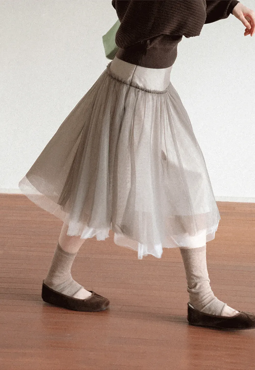 Tulle Layered A Line Skirt