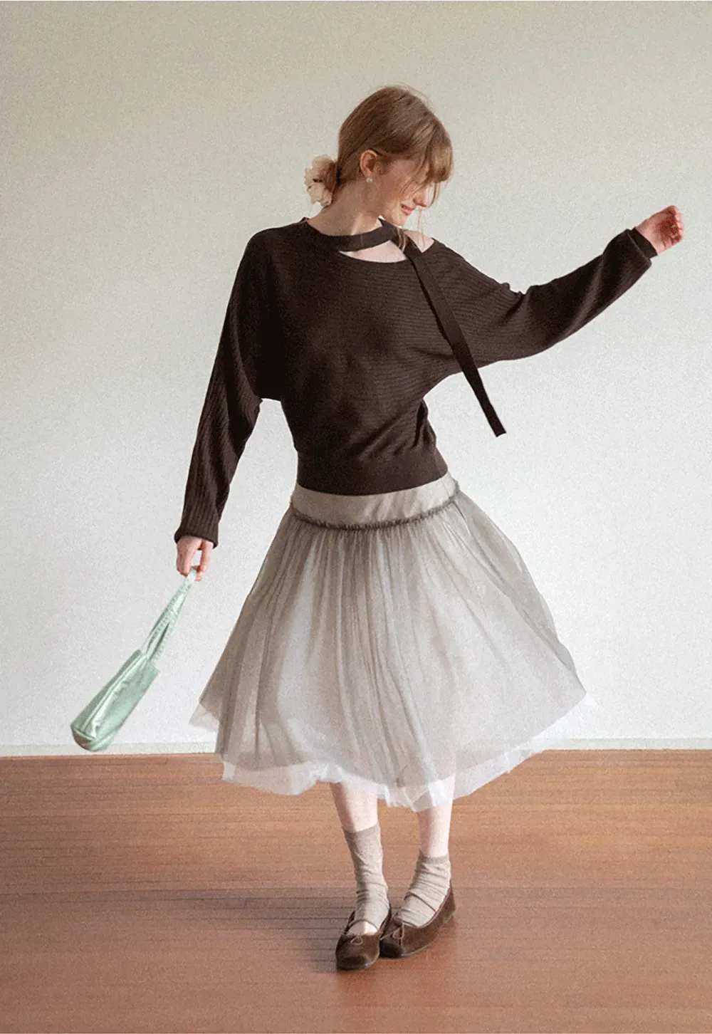 Tulle Layered A Line Skirt