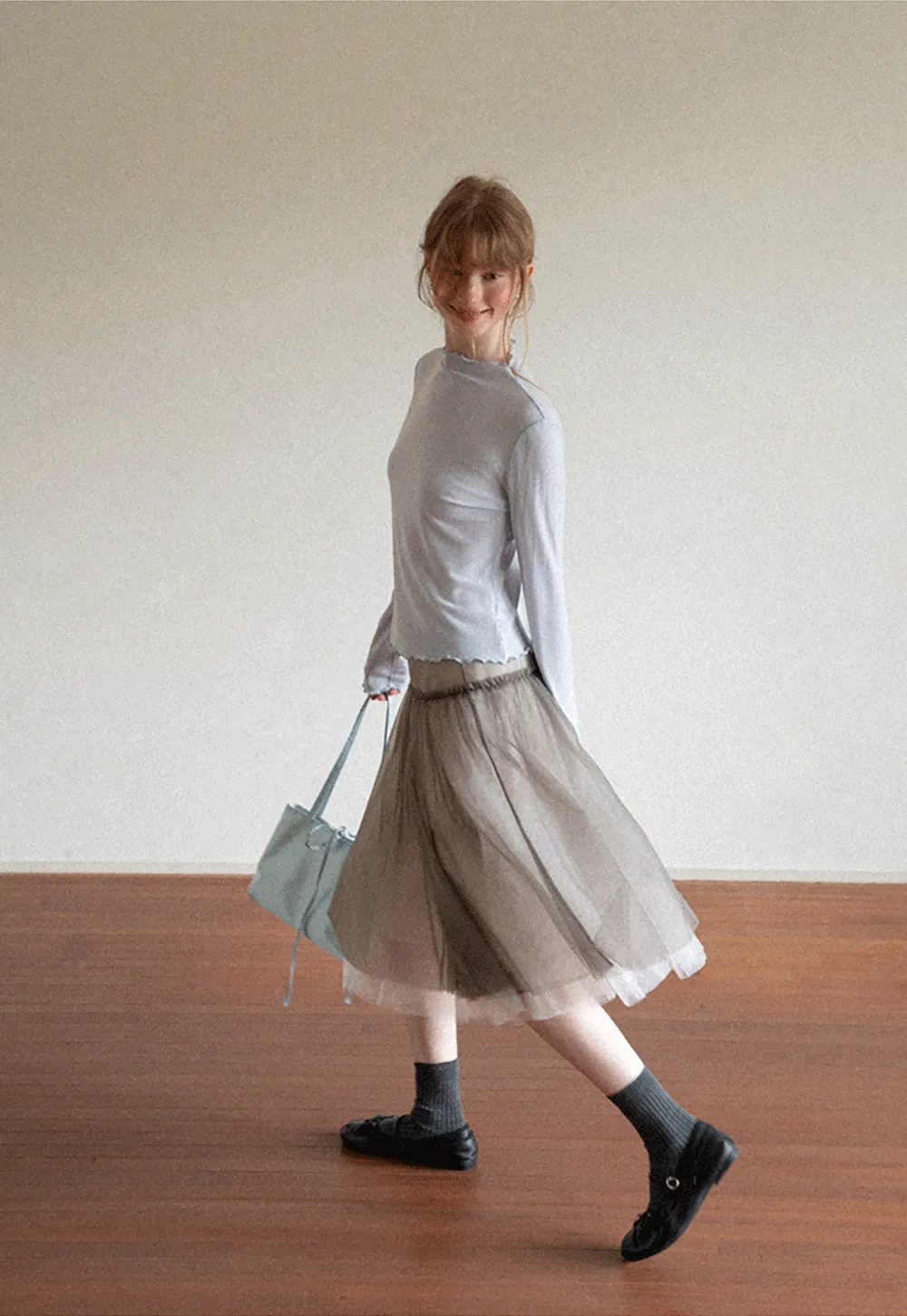 Tulle Layered A Line Skirt