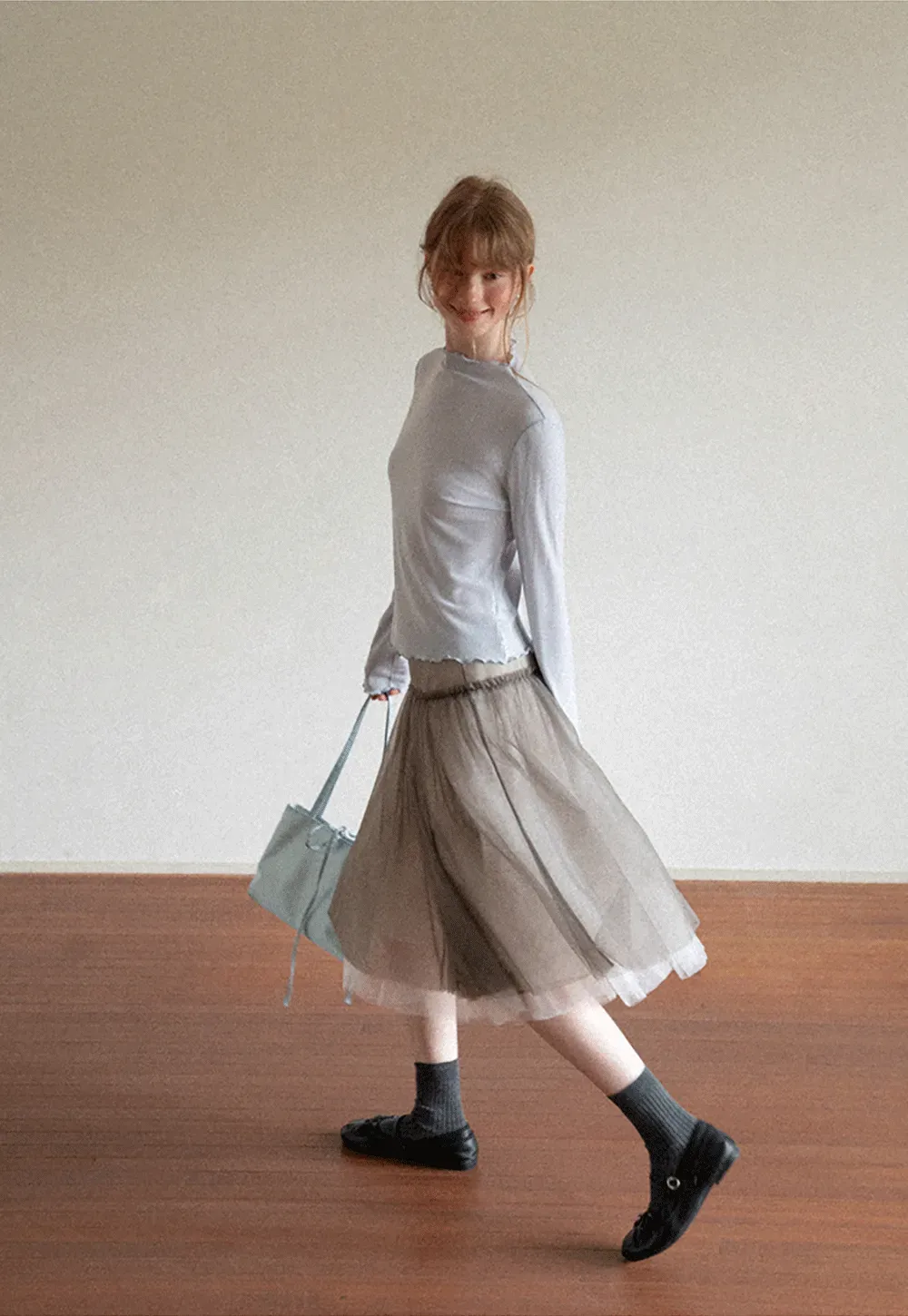 Tulle Layered A Line Skirt